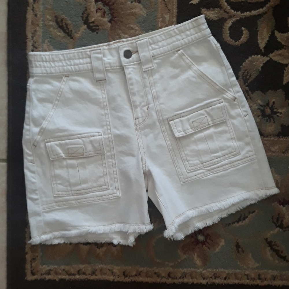 A.n.a white jean shorts - Picture 12 of 16